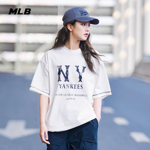 MLB情侣休闲宽松运动T恤