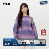 MLB官方 复古渐变老花圆领针织毛衣25秋季 男女情侣时尚 新款 KPM02
