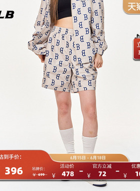 MLB官方 男女同款短裤大口袋凉感运动裤SMM01/SMM02