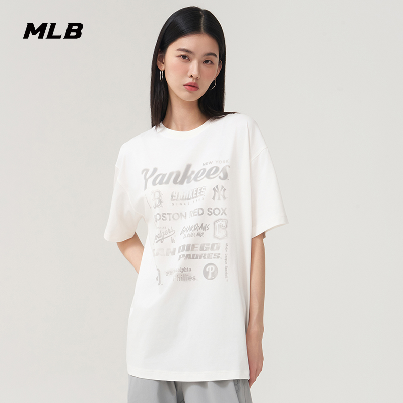 MLB官方情侣休闲宽松运动T恤
