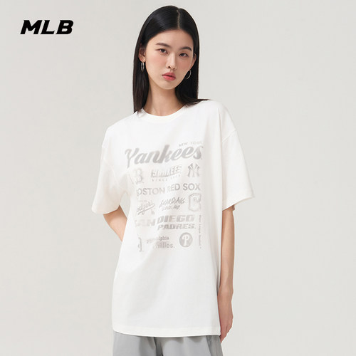 MLB官方情侣休闲宽松运动T恤