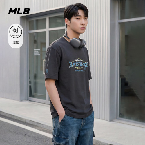 MLB男女同款韩系复古凉感T恤夏季