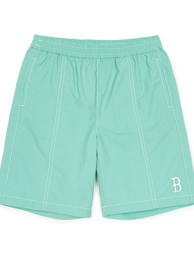 MLB儿童官方 男童女童休闲百搭运动梭织短裤舒适25夏季新款SMB02