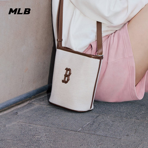 MLB官方男女情侣水桶包时尚经典休闲百搭单肩包秋季新款BMB01