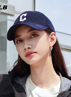 MLB官方 男女情侣大logo百搭灯芯绒休闲棒球帽24冬季CPWC1