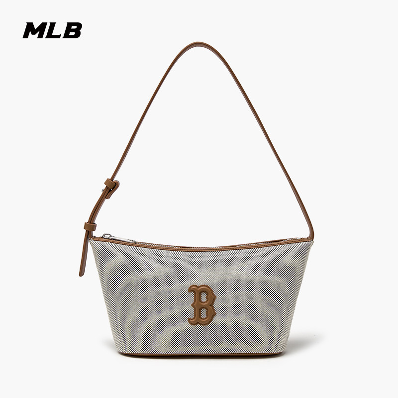 MLB官方男女情侣时尚潮流大LOGO百搭可调节腋下包25秋冬新款BQBC1