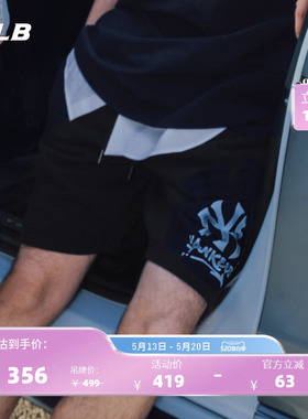 MLB官方男女情侣经典侧标logo运动风百搭休闲短裤夏季新款SPB02