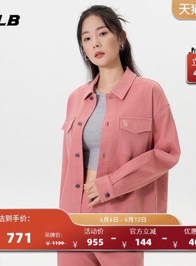 MLB官方 男女情侣后背图案学院风牛仔衬衫秋季新款DRV01/DRV02