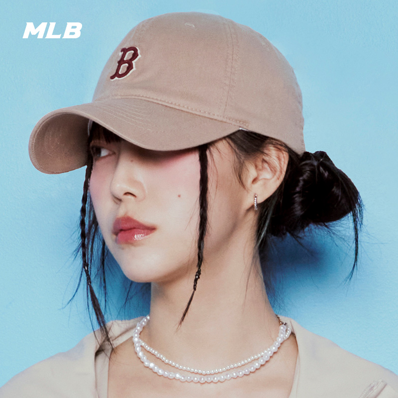 MLB官方软顶棒球帽刺绣防晒遮阳