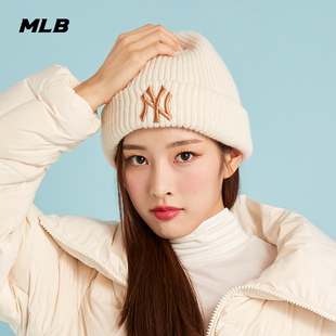 BNM07 MLB官方 保暖纯色毛线帽针织帽冬季 休闲时尚 BNM03 男女同款