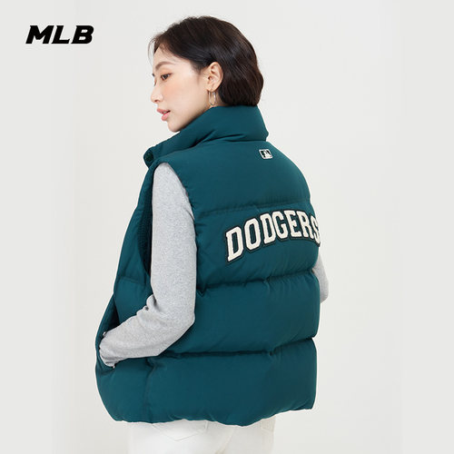 官方羽绒马甲MLB马甲防风