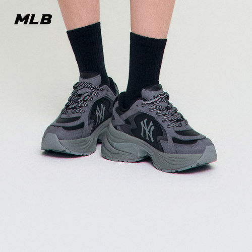 MLB官方男女同款情侣复古撞色增高厚底休闲运动鞋春夏通勤RNSPS