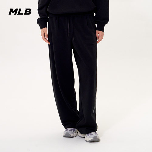 MLB官方 男女情侣时尚舒适复古老花休闲阔腿长裤25秋季新款PTM01