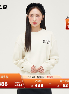 MLB官方男女情侣圆领套头卫衣运动刺绣小logo舒适春夏MTB08