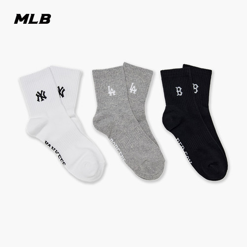 MLB官方男女情侣潮流袜子中筒袜