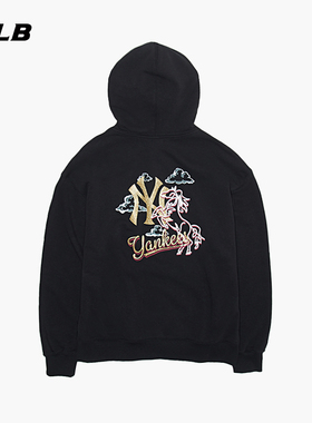 MLB官方男女同款新年生肖马印花图案休闲连帽卫衣26春季新款HDQ01