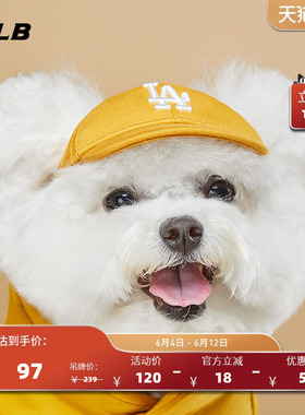 MLB官方宠物帽子NYLA棒球帽复古小LOGO鸭舌帽时尚PEC1