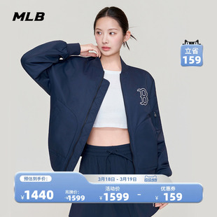 MLB官方男女同款百搭时尚潮流宽松夹棉款夹克外套26春季新款JPB15