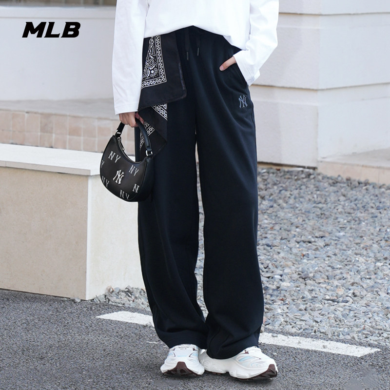 MLB官方 男女同款宽松舒适潮流百搭阔腿休闲长裤26春季新款PTB02