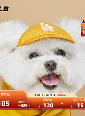 MLB官方宠物帽子NYLA棒球帽复古小LOGO鸭舌帽时尚PEC1