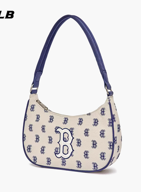 MLB官方 男女同款情侣复古老花腋下包休闲挎包时尚潮春夏BQS01