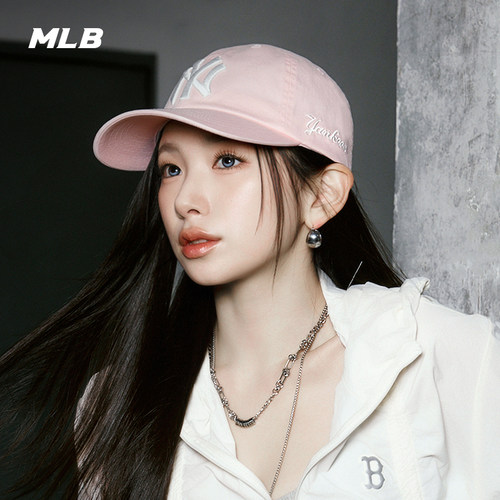 MLB官方章若楠同款韩系时尚可调节刺绣软顶棒球帽26夏季新款CPB24