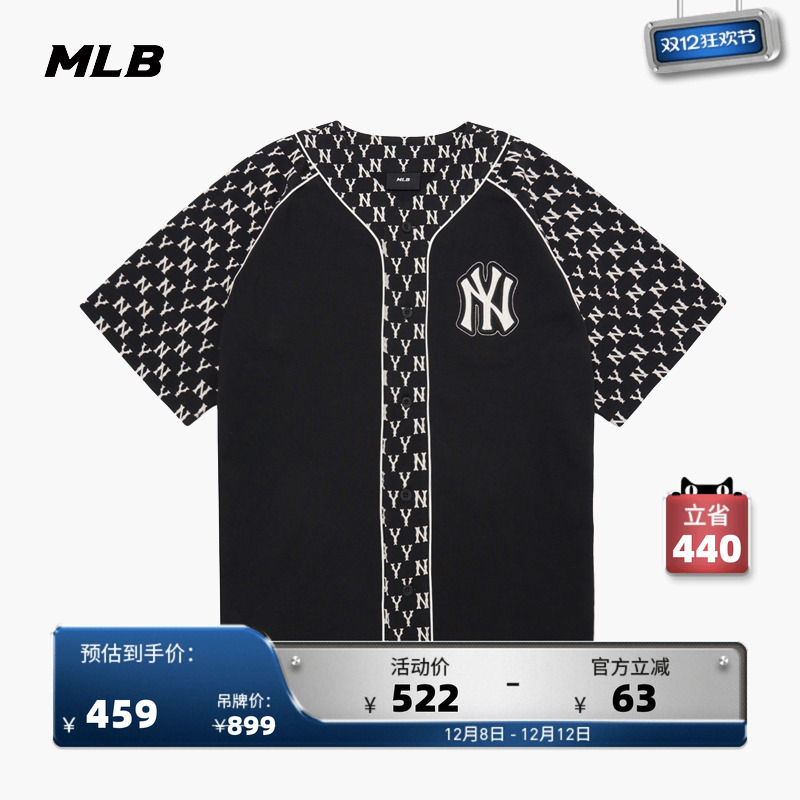 MLB官方男女老花棒球服时尚休闲