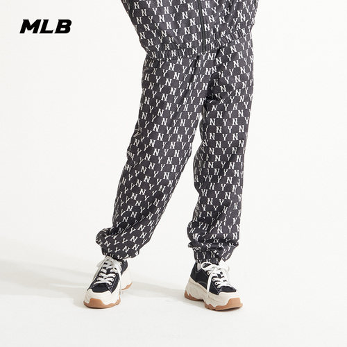 MLB运动长裤宽松男女束脚裤新款