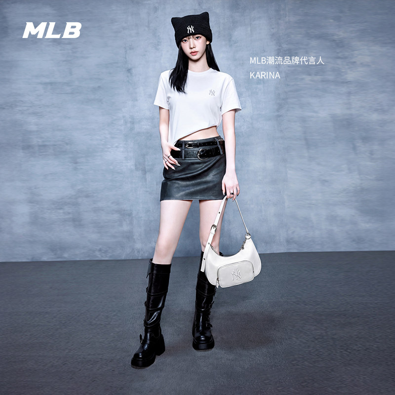 MLB官方KARINA同款时尚潮流可调节腋下包复古单肩包26春新款BQV02图片