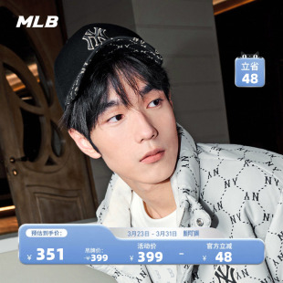 MLB官方男女同款 大logo春夏CPM09 情侣老花百搭棒球帽硬顶时尚