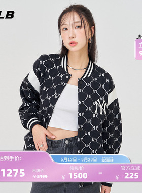 MLB官方 男女情侣复古老花棒球外套时尚棒球服春夏JPM06