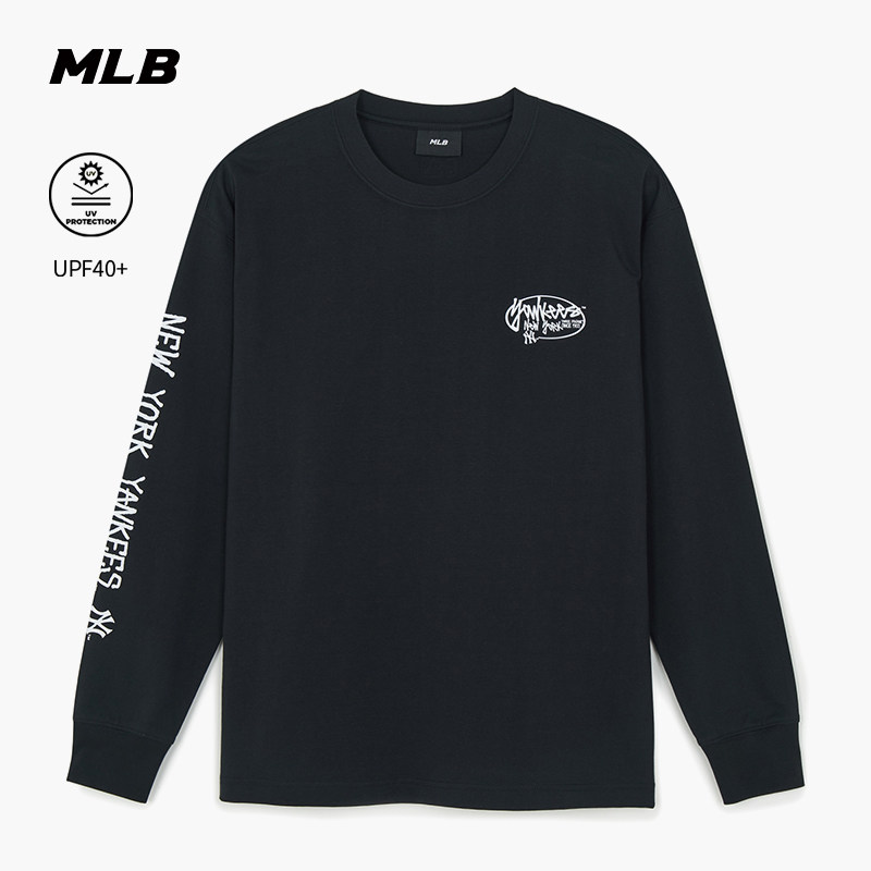 MLB官方 男女同款休闲宽松复古印花防晒长袖T恤26春季新款TSB04,运动服/休闲服装,运动T恤,淘宝优惠券,粉丝福利购,淘宝优惠卷