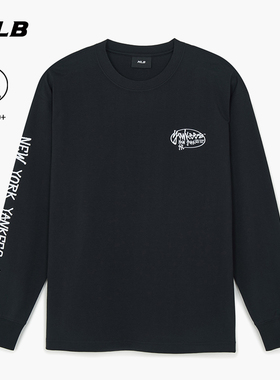 MLB官方 男女同款休闲宽松复古印花防晒长袖T恤26春季新款TSB04