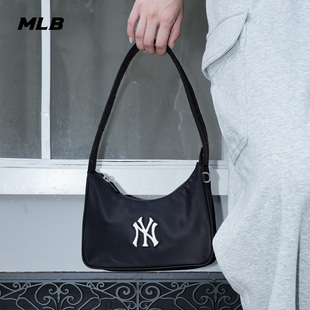 BQB04 单肩包25秋冬新款 CRB04 男女情侣大LOGO腋下包时尚 MLB官方