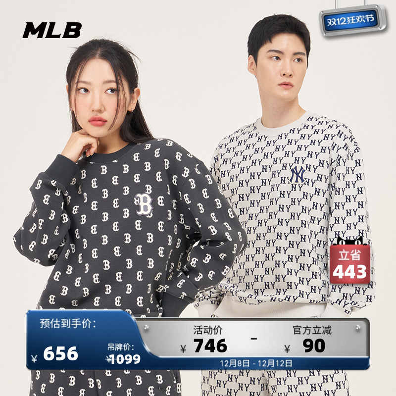 官方套头卫衣MLB运动套头卫衣