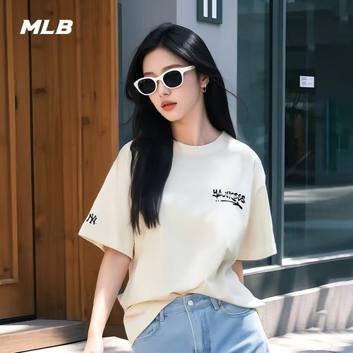 MLB情侣休闲宽松运动T恤