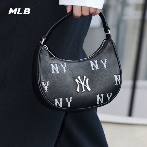 MLB官方男女同款时尚百搭印刻迷你通勤老花斜挎包26春季新款CRMM1