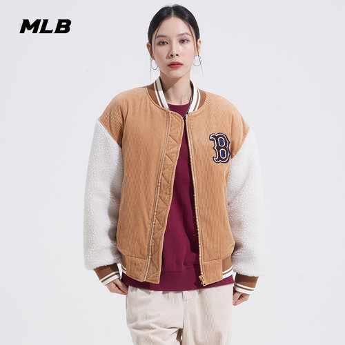 mlb官方男女时尚棉服夹克运动