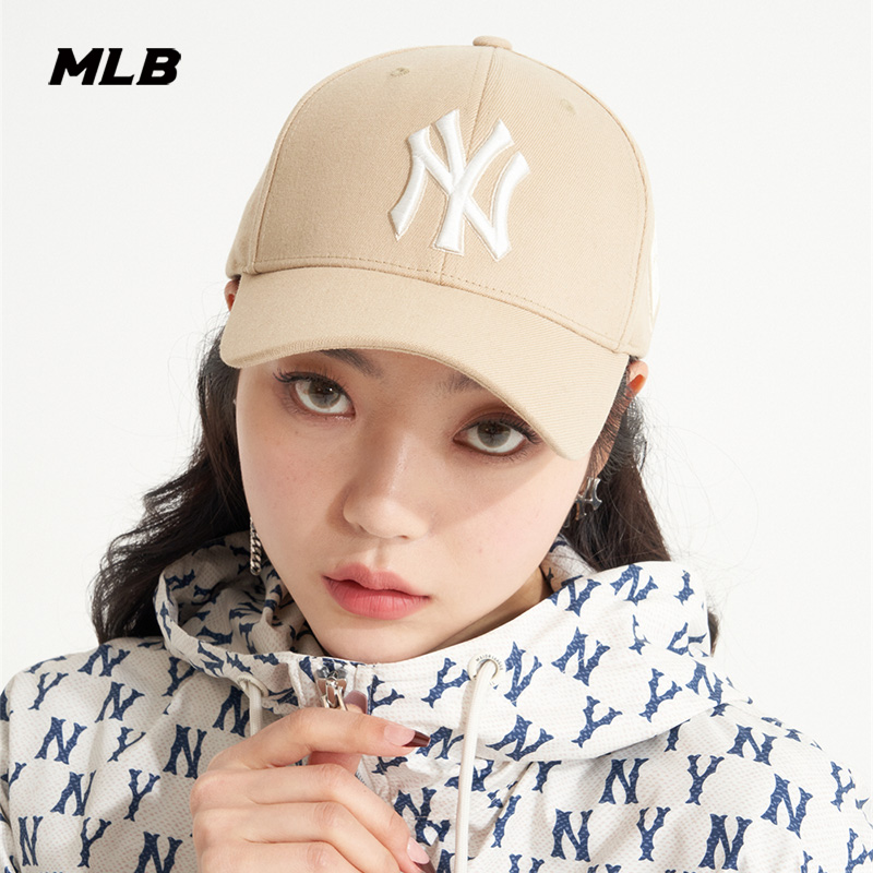 MLB官方 男女情侣帽子硬顶棒球帽运动休闲鸭舌帽遮阳CP85