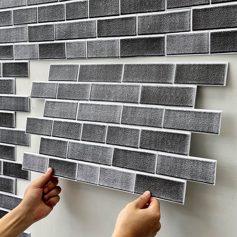 仿砖纹立体自粘墙贴饭店商用餐馆墙裙装饰贴背景墙防水防撞贴纸,家居饰品,软装墙贴,淘宝优惠券,粉丝福利购,淘宝优惠卷