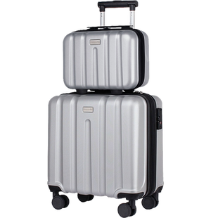 翻译官子母拉杆箱16寸女小型登机行李箱男轻便短途密码手提旅行箱