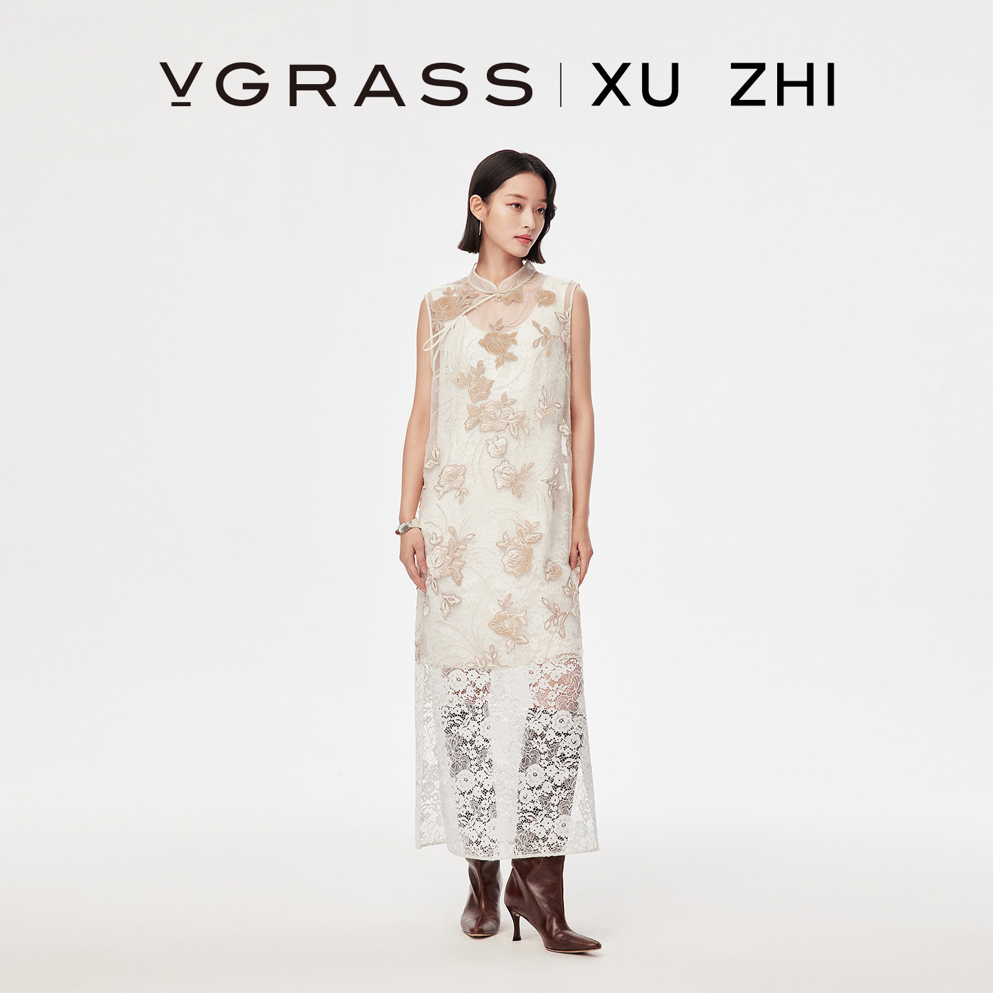【马上有戏】VGRASS26早春新丝绒贴布绣叠激光绣连衣裙可拆穿套装,女装/女士精品,连衣裙,淘宝优惠券,粉丝福利购,淘宝优惠卷