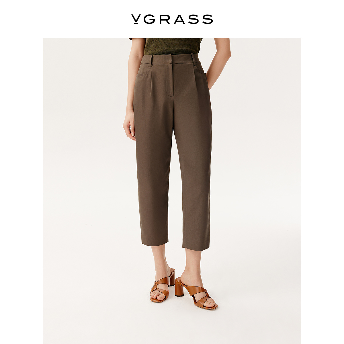 日本进口面料锥形裤VGRASS