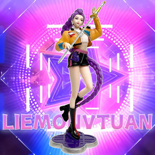 跨境爆款猎魔女团大号鲁米手办礼盒佐伊女团模型盲盒潮玩公仔摆件