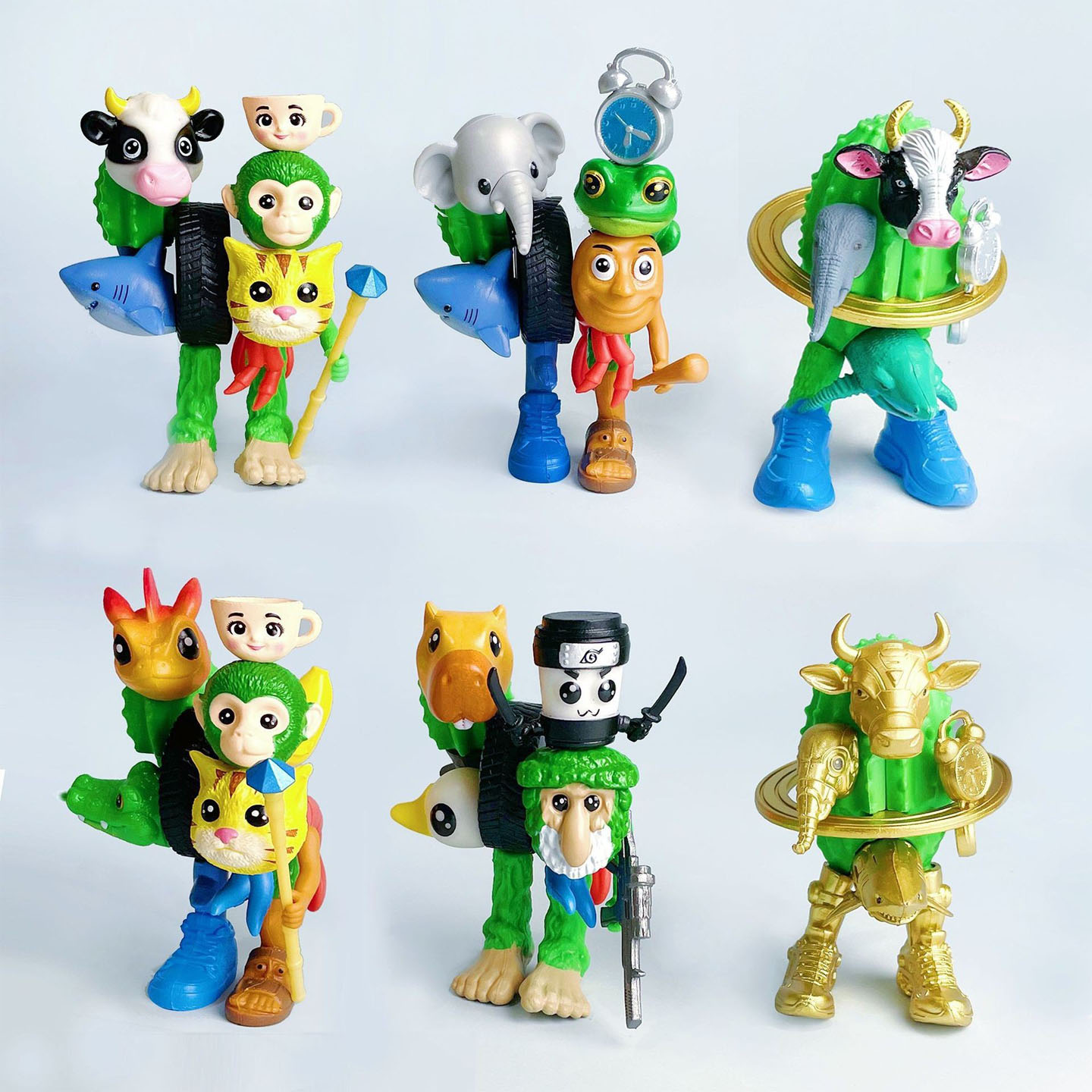 Q版外国山海经手办拆装玩具盲盒