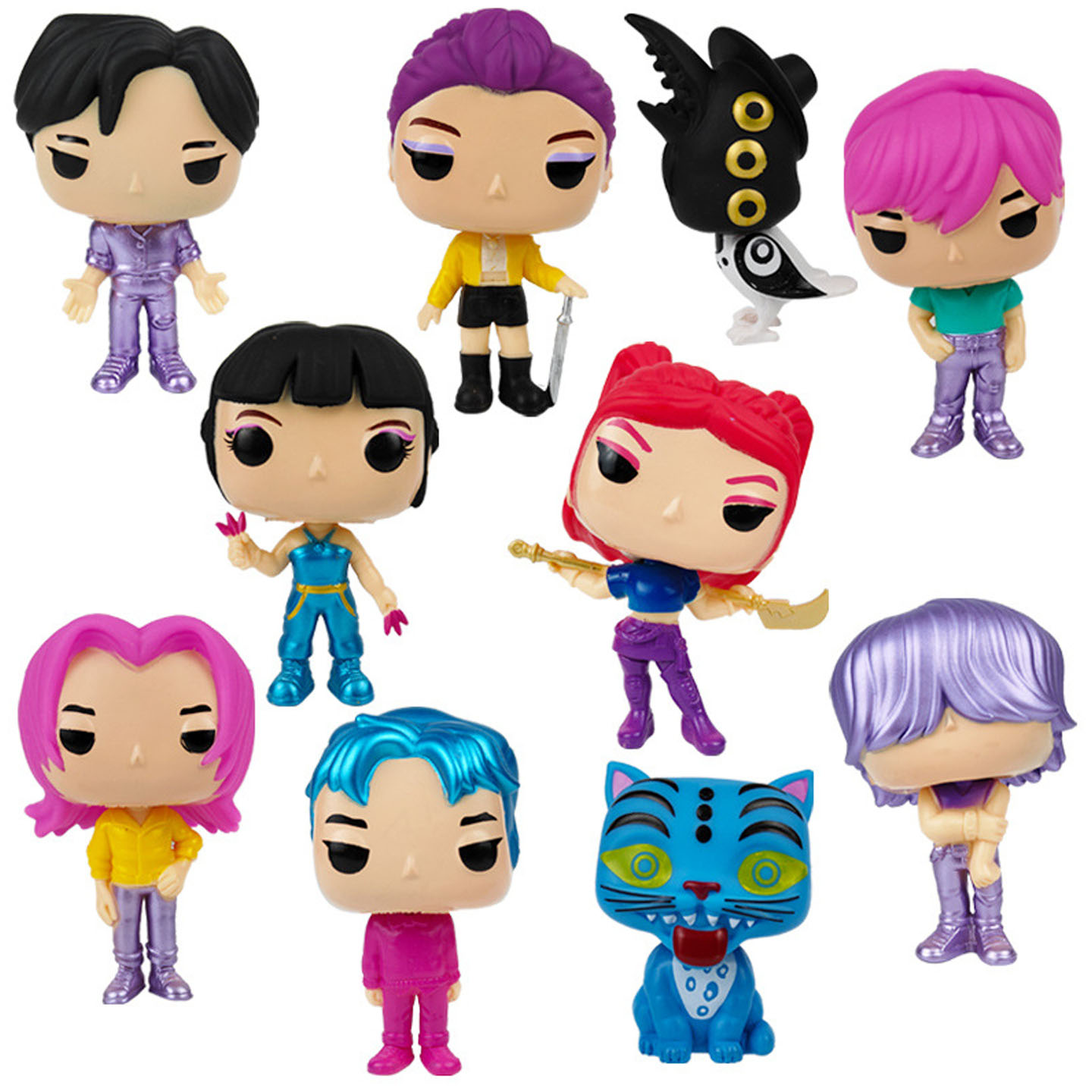 猎魔女团KPOP大头公仔手办玩具