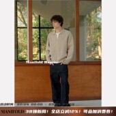 Manifold｜特细美利奴纯羊毛开衫 静奢翻领双拉链针织毛衣外套