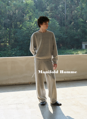 Manifold｜康赛妮90羊毛10羊绒空气层cleanfit休闲卫衣卫裤套装