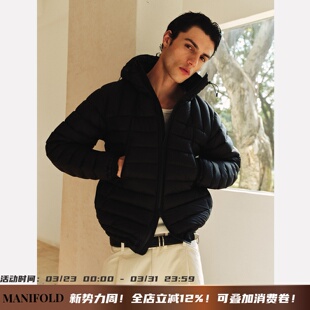 Manifold｜90三星白鹅绒东丽7D尼龙轻便防风连帽简约排骨羽绒服