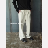 Manifold｜三色高克重新疆长绒棉做旧破坏修饰腿型弯刀卫裤 长裤